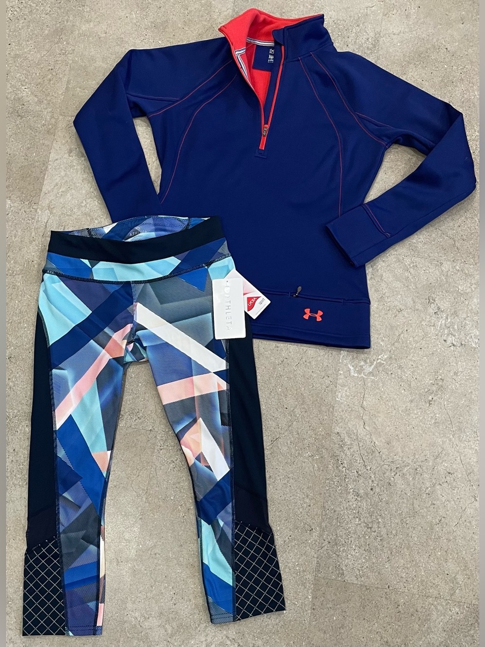 Womens UNDER ARMOUR/ATHLETA Sweatshirt & Leggings, sz Small….1 NWT